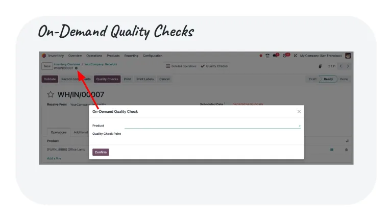 Odoo 18-on demand quality checks