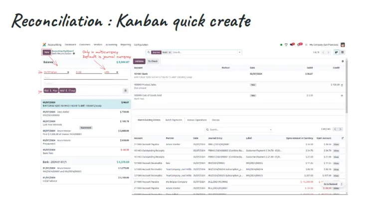 Odoo 18-reconciliation kanban quick create