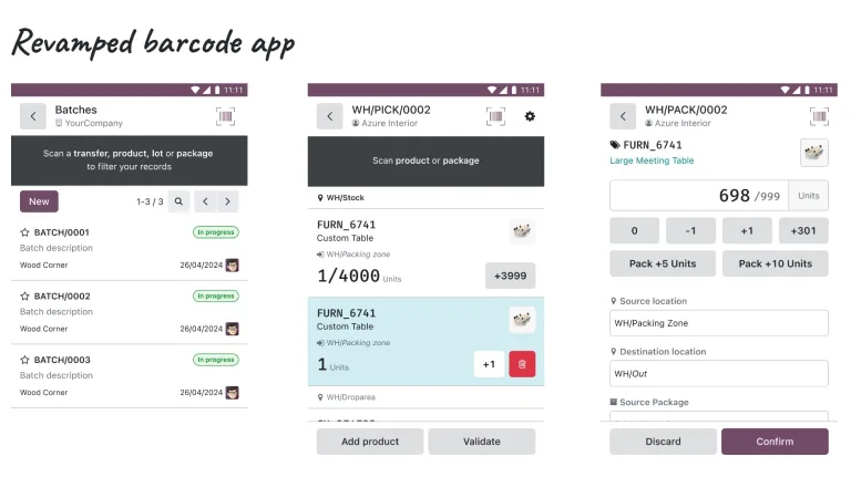 Odoo 18-revamp barcode app